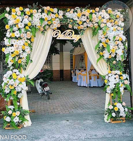 Mẫu cổng hoa đám cưới được lựa chọn nhiều nhất