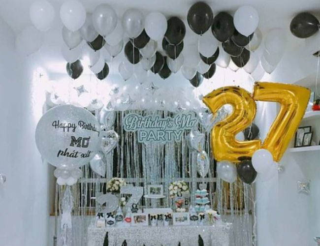 Trang trí sinh nhật cho người yêu bằng bong bóng