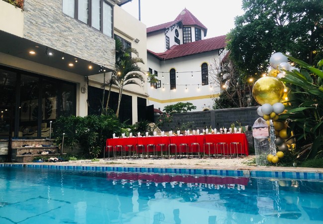 Không gian đãi tiệc sinh nhật