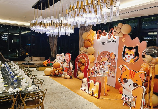 tổ chức tiệc thôi nôi cho bé