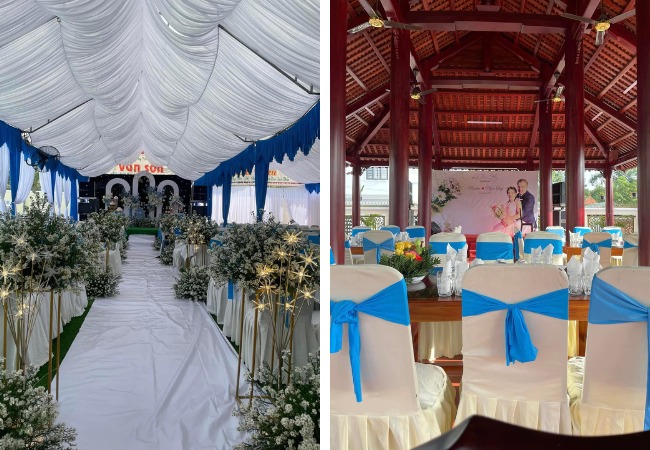 đặt tiệc cưới tại nhà