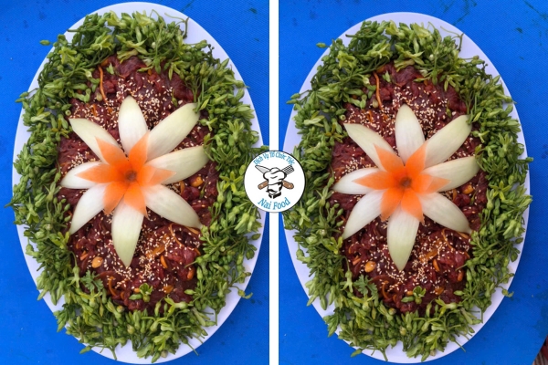 Thịt bò né bông thiên lý